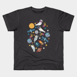 Birds In Space Kids T-Shirt